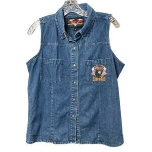 Vintage Twin‎ Moto Denim vest